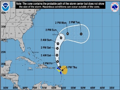 INFORMATION NOTE #2: TROPICAL STORM JERRY